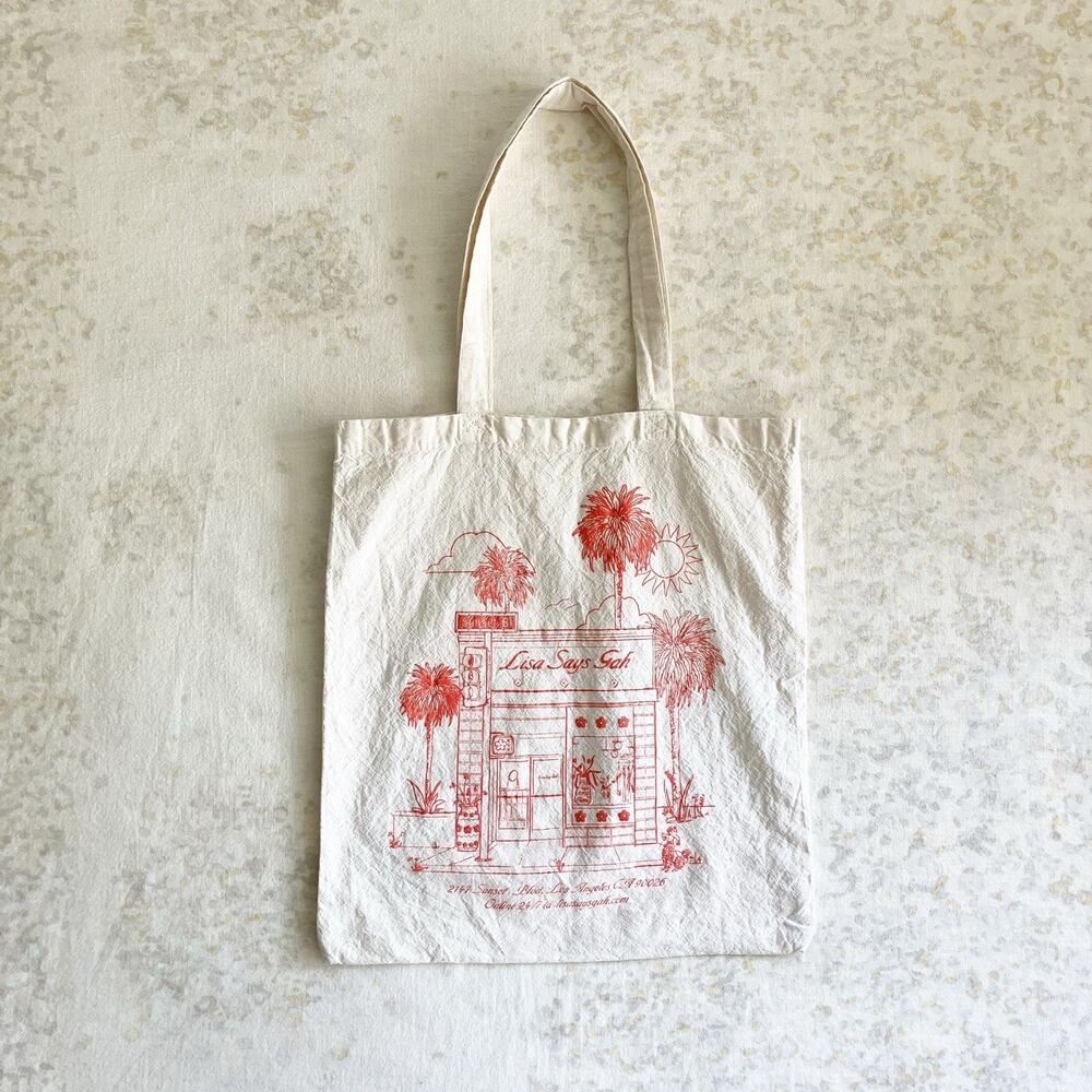 Lisa Says Gah Tote Bag 100% Cotton Reusable Shopping Bag Los Angeles